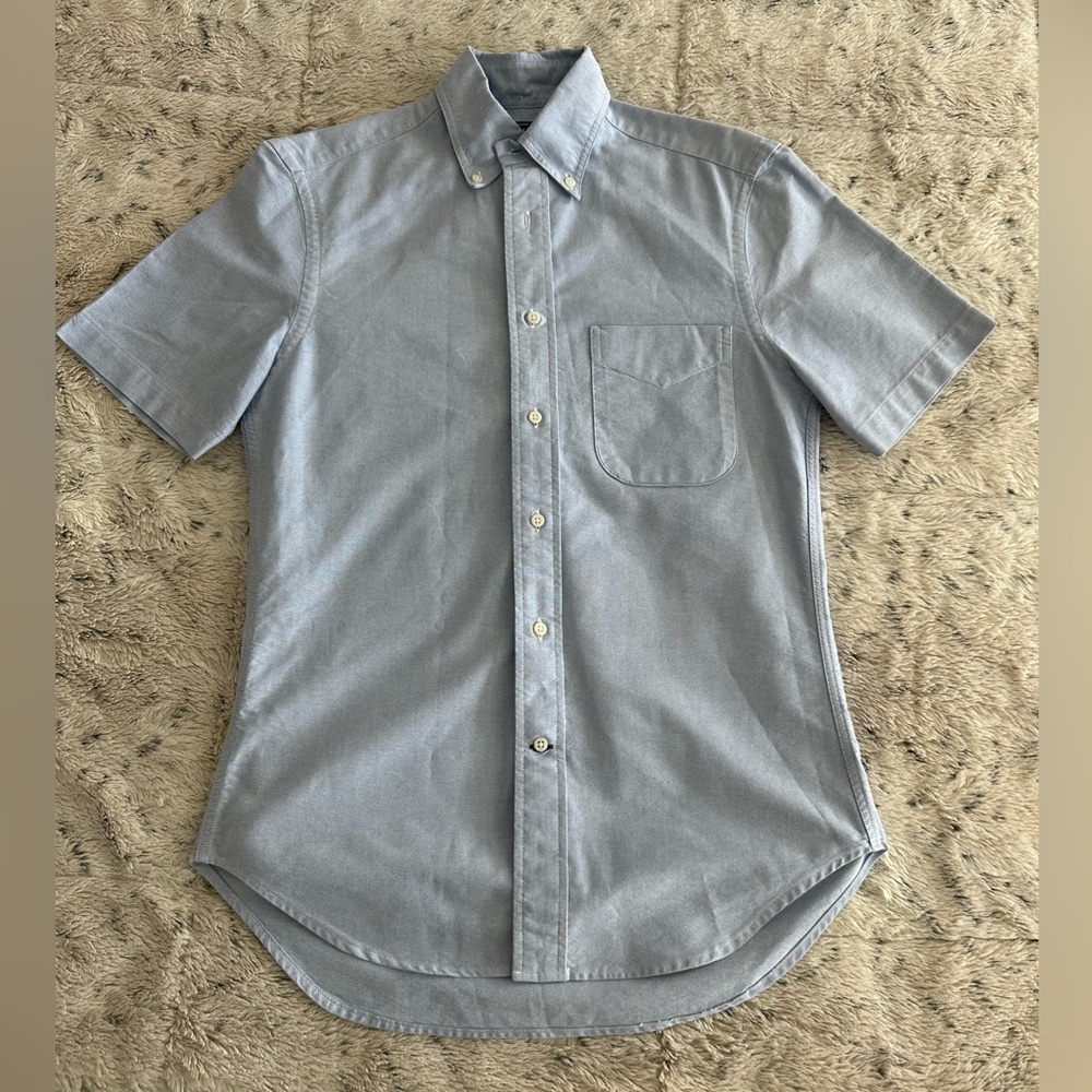 Gitman Bros. Vintage Short Sleeve Oxford Shirt - Size Small - Made in USA